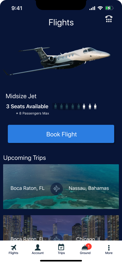 TakeOff Book Phenom 300 screen